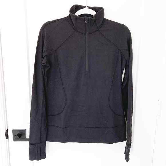 Lululemon Rush Hour Half-Zip Pullover in Black - 8 - Picture 2 of 6